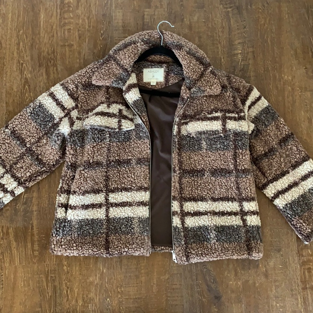 Striped Sherpa Jacket
